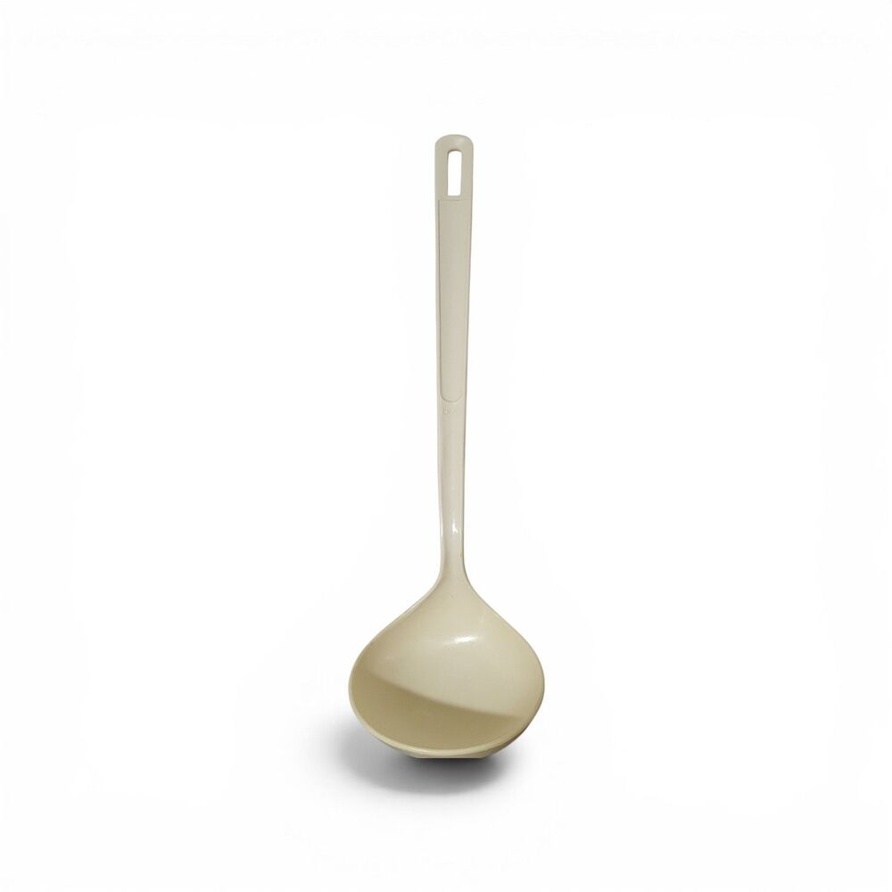Vintage EKCO USA Beige Nylon Ladle Spoon 11.5” Kitchen Utensil Dishwasher Safe